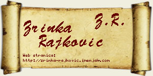Zrinka Rajković vizit kartica